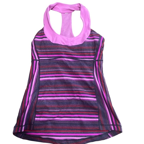 Lululemon Scoop Neck Tank Elevation Space Dye / Smoky Rose Size 6 Pink - Picture 4 of 10